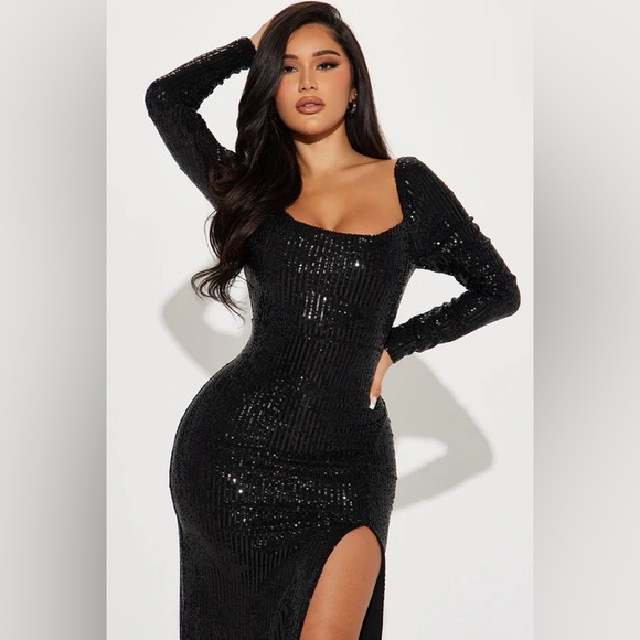 SOLD Fashion Nova Sequin Dress - Picture 2 of 7